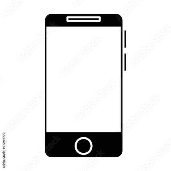 Obraz smartphone device isolated icon vector illustration design