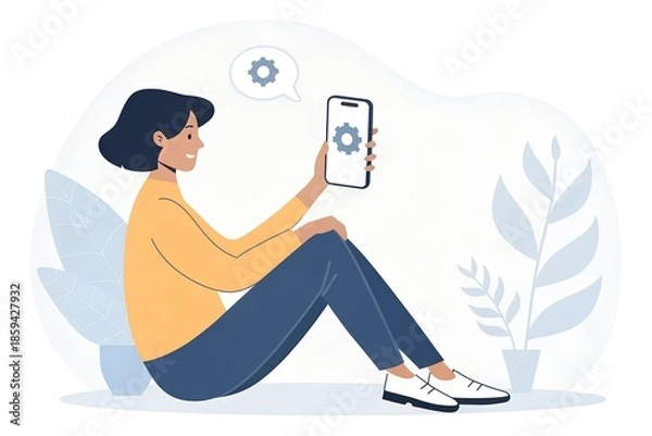 Obraz User Receiving AI Notification