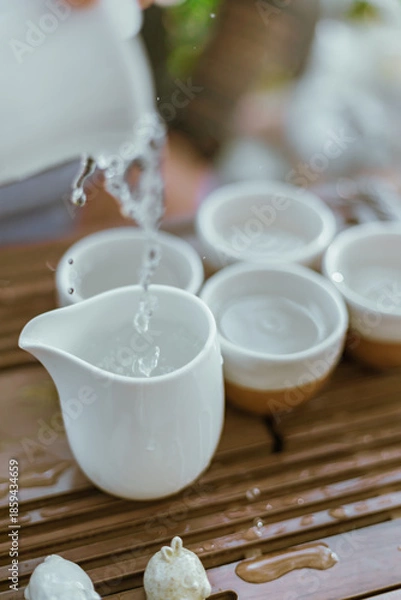 Fototapeta Making cup of tea 