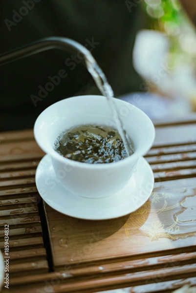 Fototapeta Making cup of tea 