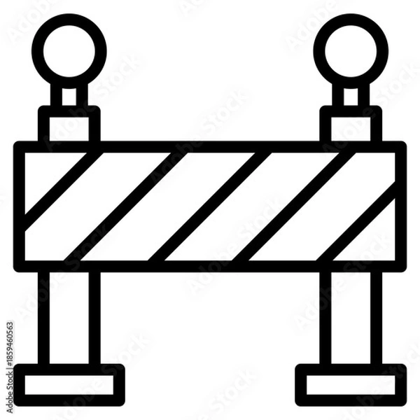 Obraz Barrier  Icon Element For Design