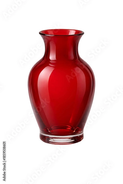 Obraz Elegant Red Glass Vase