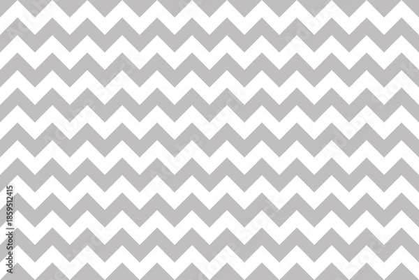 Obraz Grey and white color Zig zag seamless pattern.