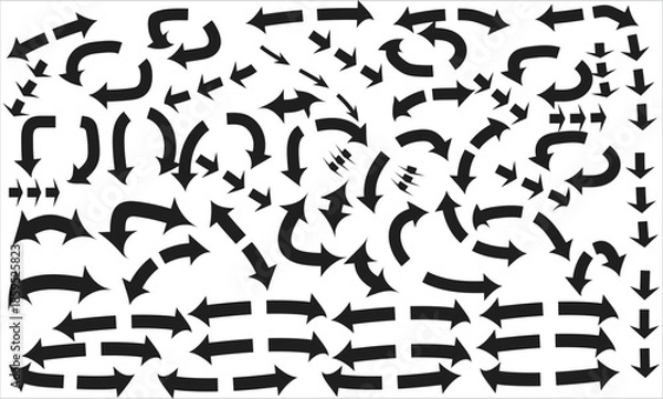 Obraz Various arrows designs isolated on white background