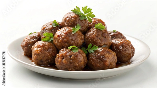 Obraz classic beef meatballs 