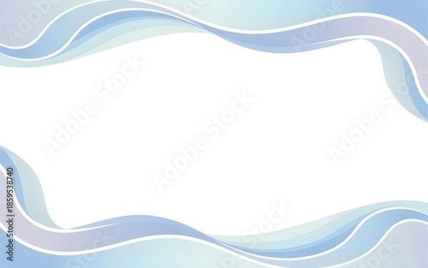 Obraz abstract blue background with waves template 