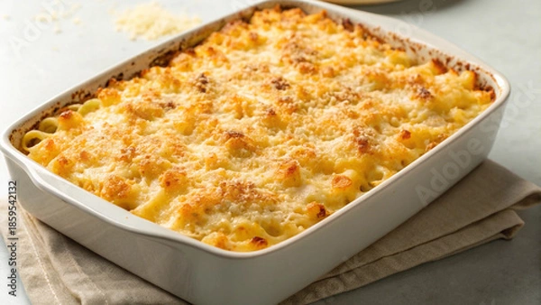 Obraz cheesy macaroni bake