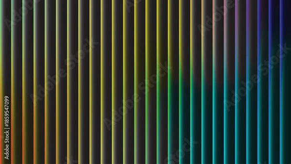 Obraz Abstract Vertical Neon Gradient Lines Background with Subtle Multicolor Glow
