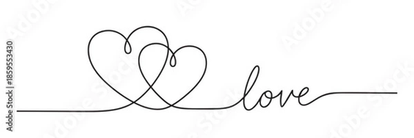 Obraz Interconnected hearts symbolize endless love