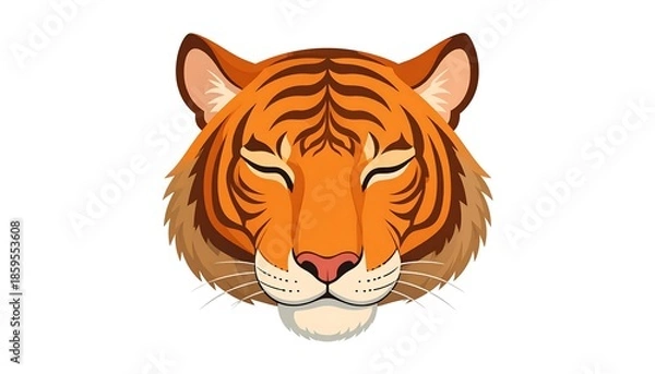 Obraz Tiger head illustration