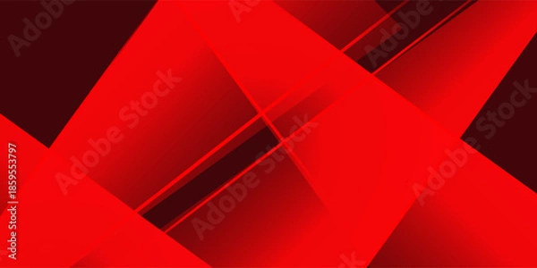 Fototapeta Abstract red geometric background. Vector illustration