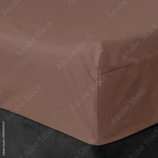 Obraz cotton bed sheet, elastic band bed sheet, fabric texture