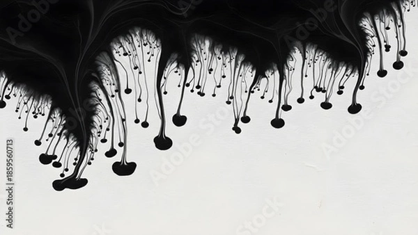 Fototapeta black ink splat