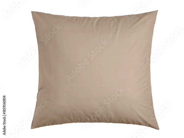 Obraz down pillow with cotton cover, isolate on a white background