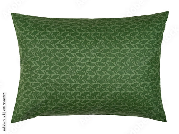 Obraz down pillow with cotton cover, isolate on a white background