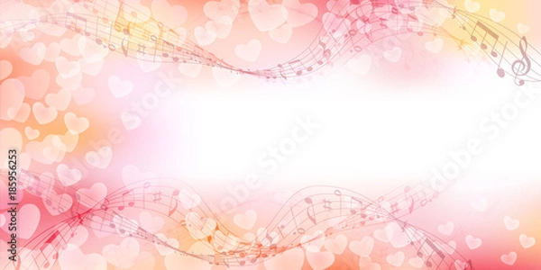 Fototapeta バレンタイン　ハート　かわいい　背景