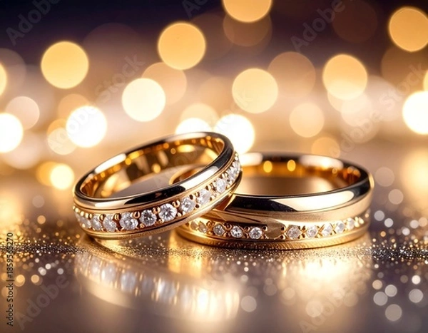 Obraz Artificial gold jwellery