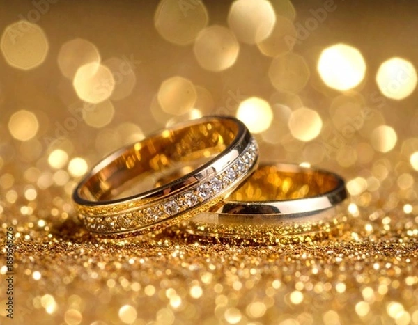 Obraz Artificial gold jwellery