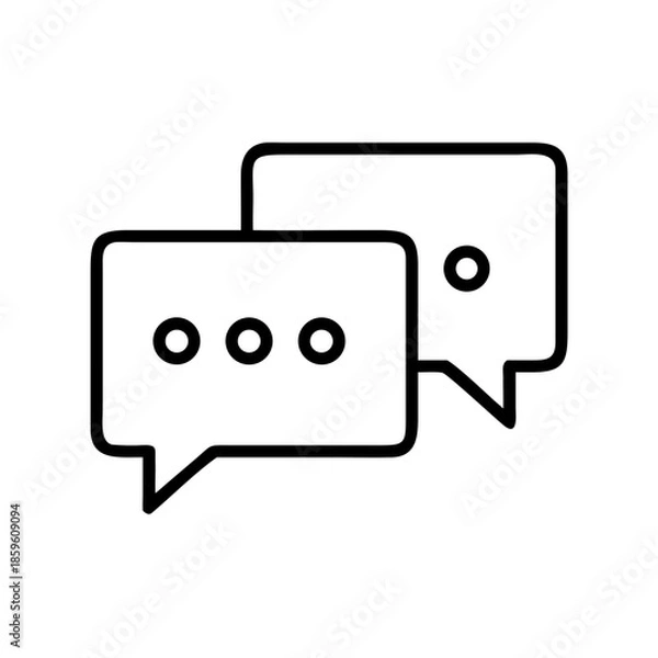 Obraz Conversation bubbles for messaging and communication design  