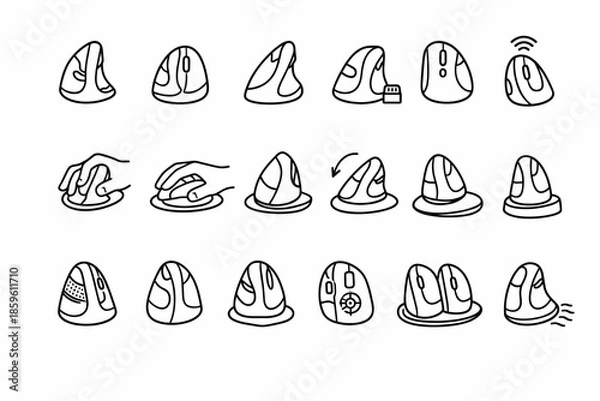 Obraz Wireless vertical ergonomic mouse instructions for optimal usage and setup