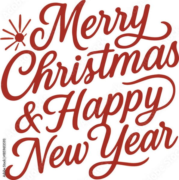 Fototapeta Elegant Holiday Script