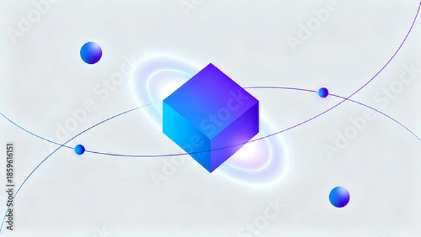 Obraz water drop on blue background