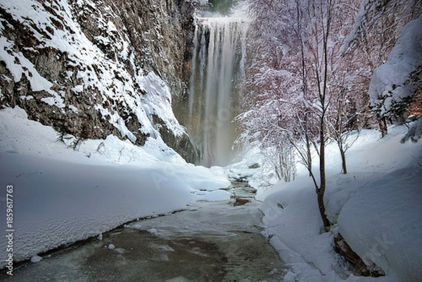 Obraz river in winter