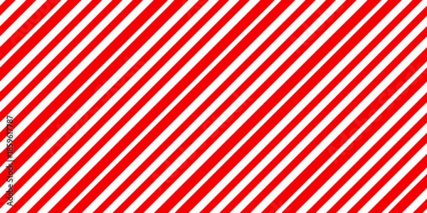 Fototapeta Diagonal red stripes create an abstract bold background pattern