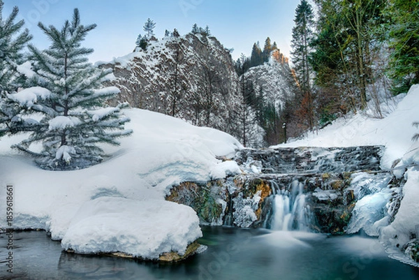 Obraz river in winter