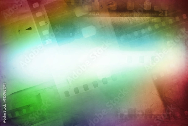 Obraz Colorful film frames background