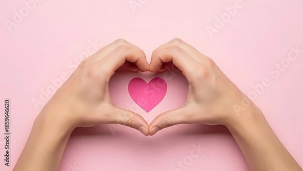 Obraz Hands Forming Heart Shape