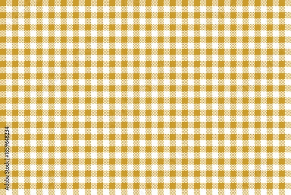 Obraz Goldenrod and white color plaid pattern background. plaid pattern background. Seamless pattern.