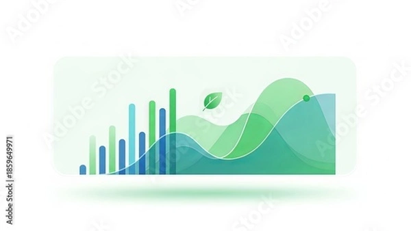 Obraz Eco Friendly Financial Trend Visualization