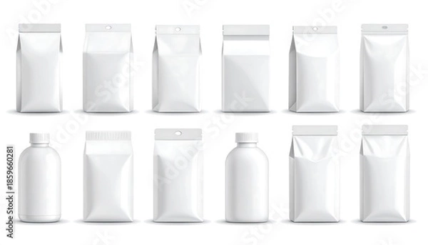 Obraz Various white packaging mockups