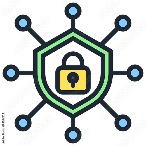 Fototapeta Cyber Security Icon