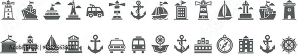 Obraz Transport icons Vector