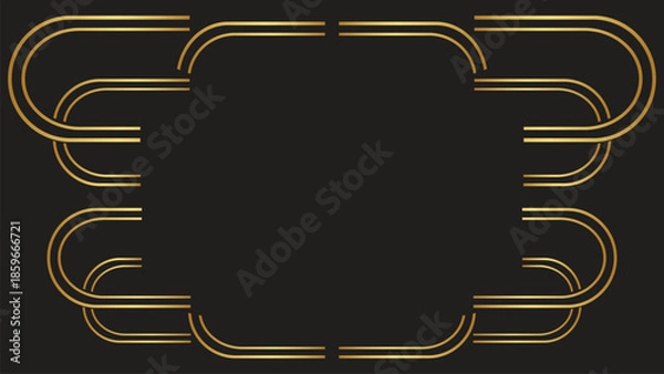 Obraz Abstract Glowing Gradient Line Frame Background