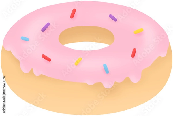 Fototapeta 딸기도넛