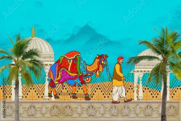 Obraz palm trees on the beach