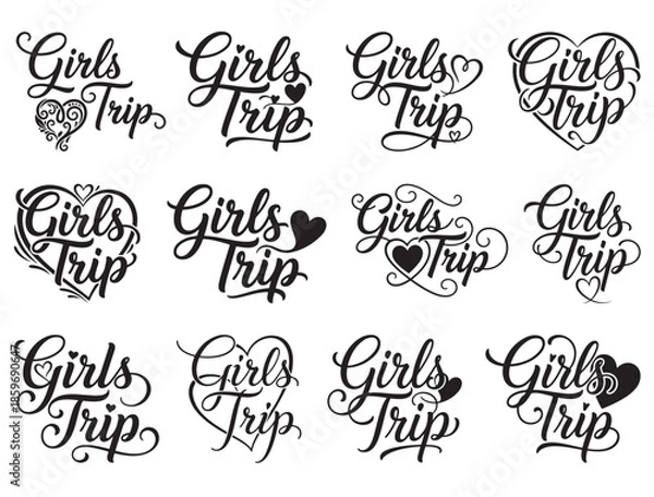 Obraz GIRLS TRIP TYPOGRAPHY