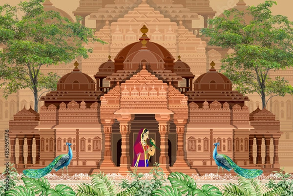 Obraz vector vintage floral  background