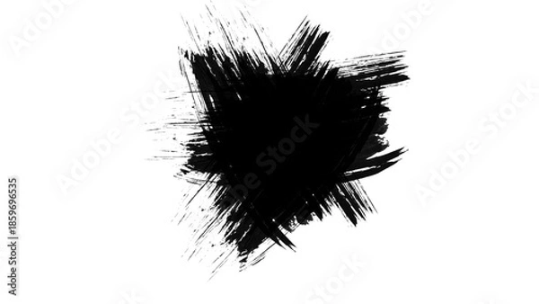 Obraz Black Brush Stroke