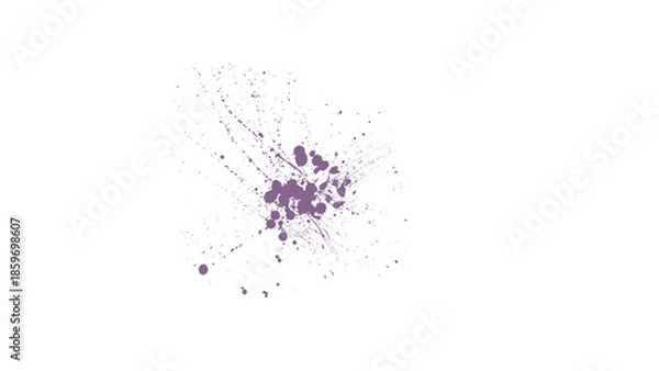 Obraz Muted Amethyst Splatter Brush
