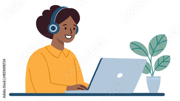 Obraz User Chatting with AI Customer Support