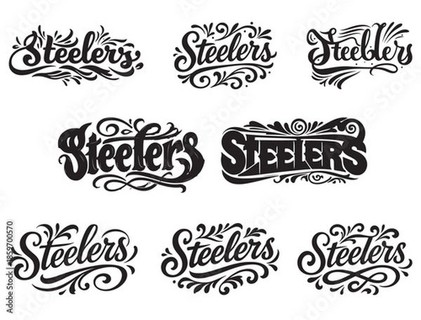 Obraz STEELERS TYPOGRAPHY