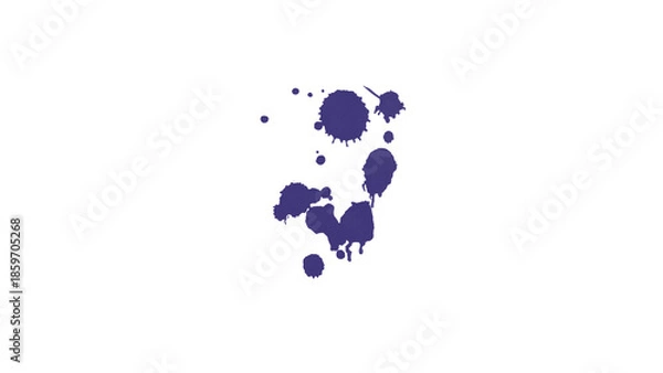 Obraz Midnight Indigo Ink Brush