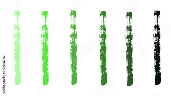 Obraz Lush Forest Paint Stroke Brush Set