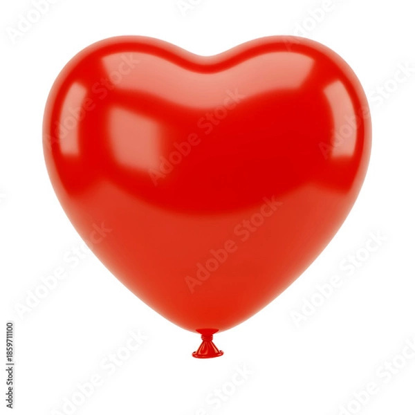 Obraz Shiny red heart balloon