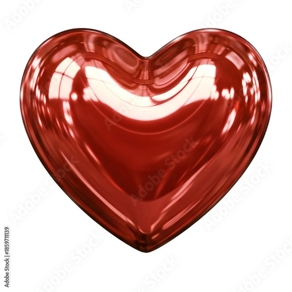 Obraz Shiny red heart