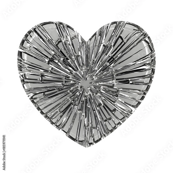 Obraz Shattered heart
